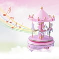 thumbnail image 1 of Juguete Tiovivo Divertida caja de música de plástico de madera Merry-Go-Round, juguete para niños para regalo del Día de San Valentín, 1 of 4