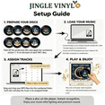 thumbnail image 6 of Christmas Fridge Magnet Music Player Set with 9 Vinyl Style Discs and USB C, Mini Vinyl Record Player-Inspired Magnetic Music Box with 9 NFC Discs and Phone-Free Playback., 6 of 6