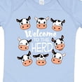 thumbnail image 4 of Inktastic Welcome to the Herd with Cute Black and White Holstein Cows Boys or Girls Baby Bodysuit, 4 of 5