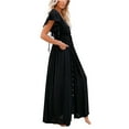 thumbnail image 2 of Babysbule Womens Fall Plus Top Sets Outfit Women's Casual Homewear Long-Sleeve Tops Trousers Turndown Collar Night Pajamas Suits, 2 of 9