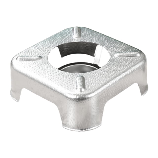 Quemador de alcohol para acampar quemador portátil conveniente horno compacto acero inoxidable acero inoxidable para viajes de mochilero de barbacoa turística Plata