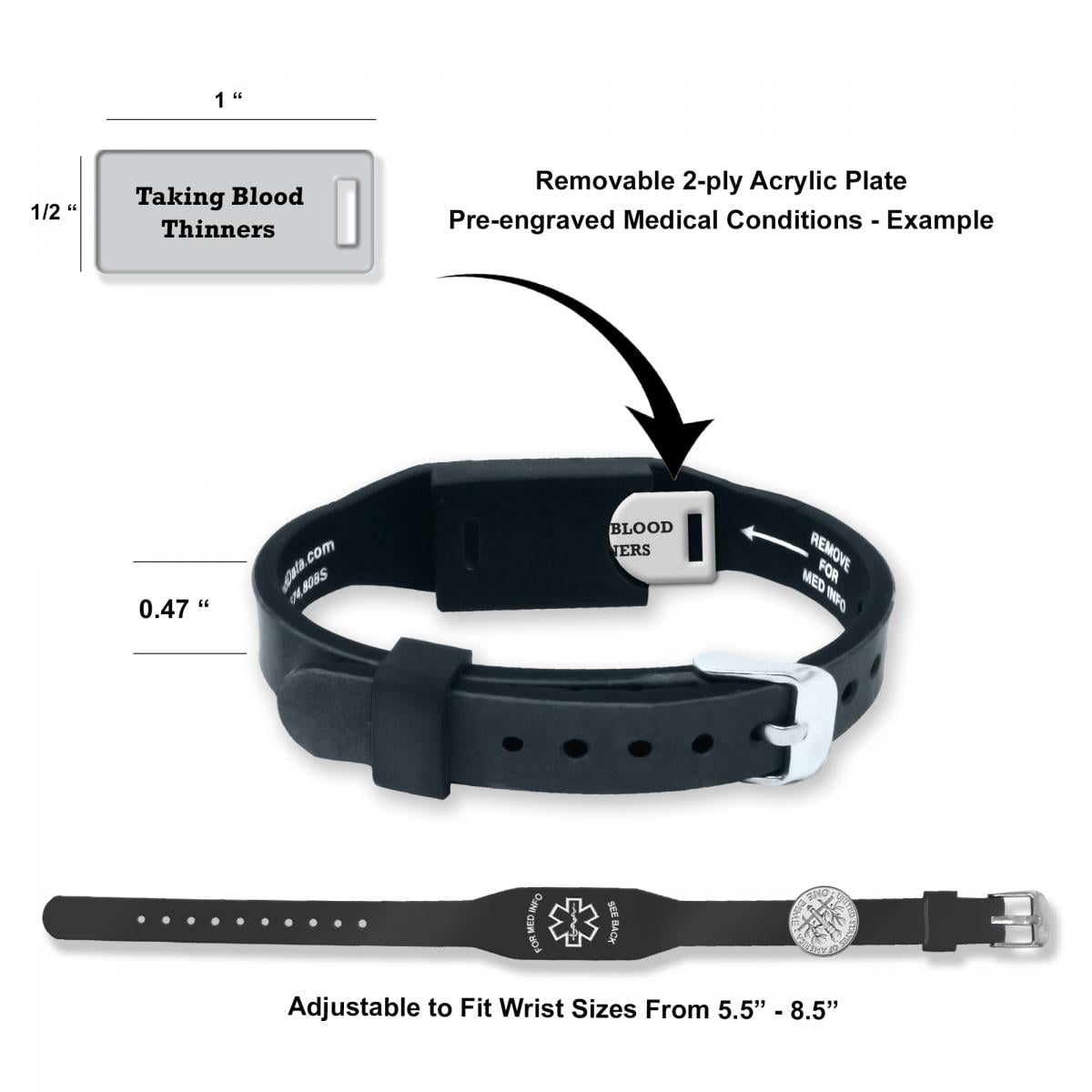 Elite Medical Alert ID Bracelet with Implanted Jamaica Ubuy
