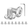thumbnail image 1 of Kit de tornillos de cabeza plana de 10 piezas, M6x10mm, tornillos de acero inoxidable 304 con llave hexagonal, 1 of 7
