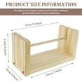 thumbnail image 3 of Clearance!npkgvia Wooden Yarn Holder for Crocheting Rotatable Yarn Rack Stand Easy to Assemble Yarn Dispenser 2 Sizes Yarn Holder Practical Yarn Holder Stand Yarn Holder for Kn,Beige, 3 of 7