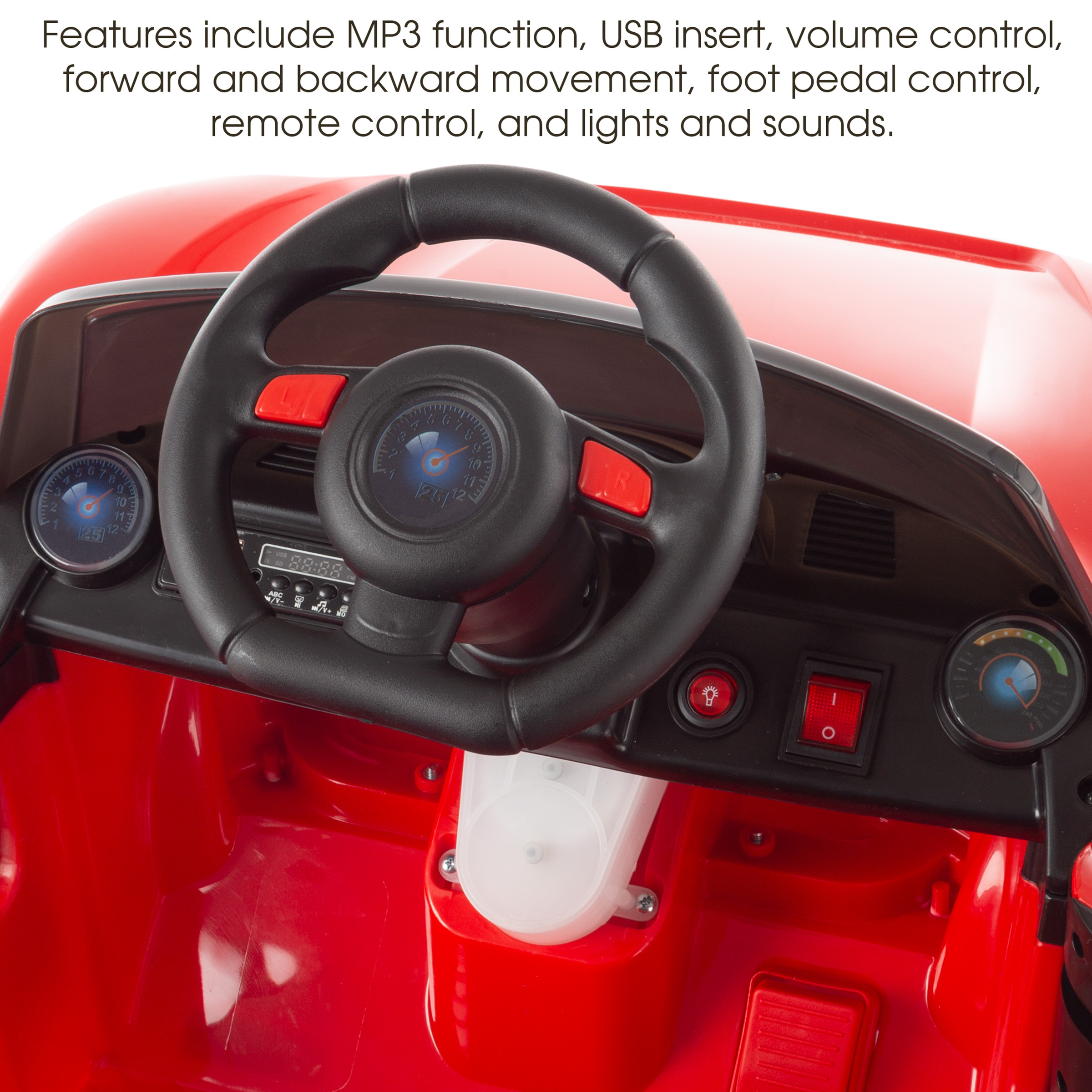 Lil' Rider 6 V Sports Red Car Powered Ride-On Toy