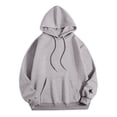 thumbnail image 4 of SONXAHE Womens Star Print Hooded Pullover Long Sleeve Kangaroo Pocket Casual Sweatshirt Top, 4 of 4