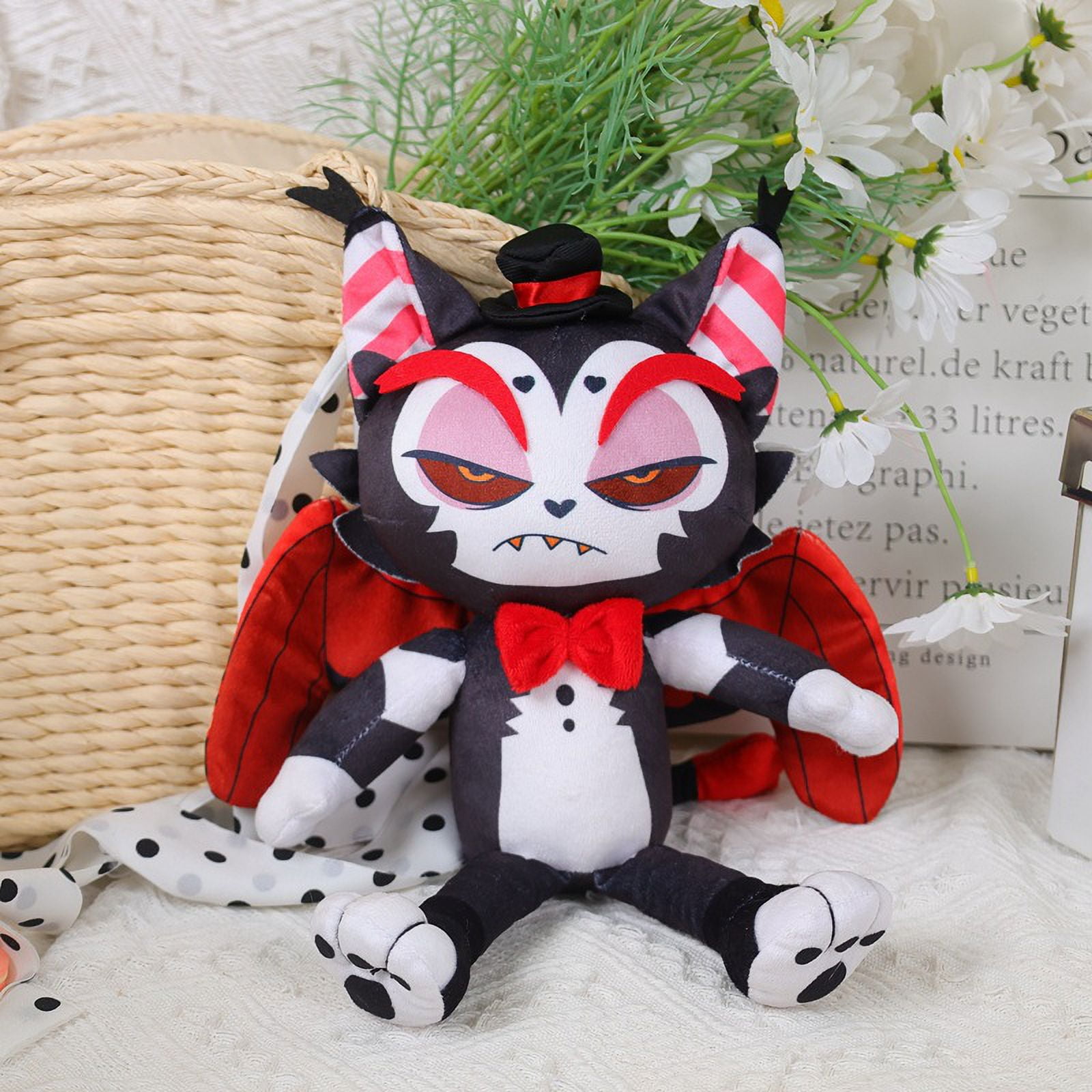 Hazbin Hotel 11" Plush, Adam Alastor Plush Toy Angel Dust Husk Soft ...