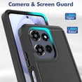 thumbnail image 2 of Defender Case for Motorola Moto G Play 2025 / G Power 2025 / G Power 2026 6.8", Dual Layer PC+TPU Rugged Shockproof Full Body Protective Cover,Black, 2 of 5