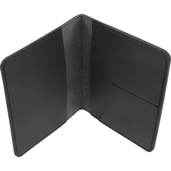 PENIKOKO Portable Passport Holder Black Travel Wallet with Ticket and Card Slots