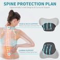thumbnail image 6 of Florich Seat Cushion and Lumbar Support Headrest Pillow for Car Office Chair, Ergonomic Memory Foam Chair Cushion, Sciatica&Back&Tailbone Pain Relief Cushion, Pink, 6 of 8
