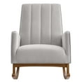thumbnail image 4 of Modway Sway Performance Velvet Rocking Chair in Light Gray, 4 of 7