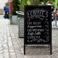 thumbnail image 4 of RHF 22" x 40" Standing Chalkboard Easel, Chalkboard Sign, A Framed Sidewalk Sign,A-Frame Chalkboard Menu Sign Board Sidewalk Wedding Signage,Black, 4 of 7