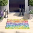 thumbnail image 2 of Pioneer Flower Floral Print Flannel Non Slip Door Rugs,Washable Door Mats Indoor,Decorative Door Mats,Dirt-Resistant and Absorbent Doormat for Entrance,Bedroom,Kitchen,Bathroom,31.5"x17", 2 of 4