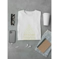 thumbnail image 3 of Set of yellow triangles in hipster style Men White T-Shirt, Male XX-Large, 3 of 4