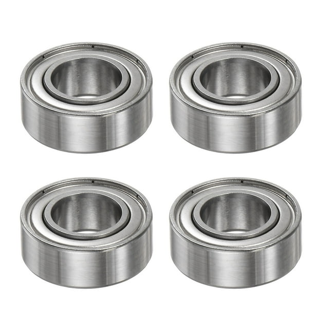 Unique Bargains 687ZZ Roulements à Billes 7mmx14mmx5mm Acier Chromé ABEC3 à Double Écran Lot de 4