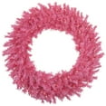 thumbnail image 2 of Northlight 36" Pre-Lit Pink Spruce Artificial Christmas Wreath, Pink Lights, 2 of 7