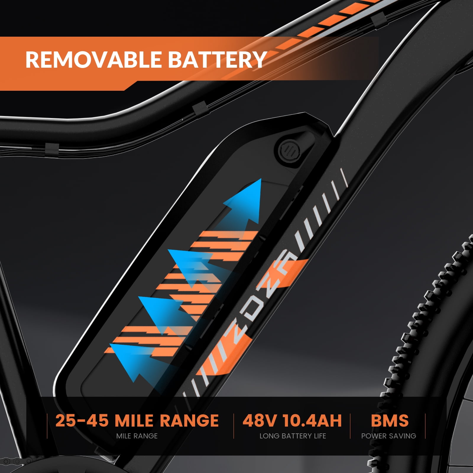 ZDZA 27.5'' Electric Bike for Adults, 1500W Motor 25MPH E-Mountain Bike, 48V 10.4Ah Removable, 7-Speed Ebike with Display UL2849