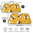 thumbnail image 3 of Uemuo Cute Bee Butterfly Yelllow Pattern Accordion Car Windshield Sun Shade, Foldable Reflective Sun Visor for Car, Reflector Windshield Sunshade-, 3 of 7