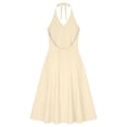 thumbnail image 4 of ChaoHeng Womens Dresses Sundresses for Ombre Gradient V Neck Sleeveless Long Flowy Summer Yellow M, 4 of 8
