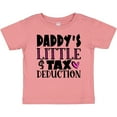 thumbnail image 3 of Inktastic Daddy's Little Tax Deduction Pink Hearts Boys or Girls Baby T-Shirt, 3 of 5