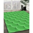 thumbnail image 2 of Ahgly Company Indoor Rectangle Patterned Neon Green Area Rugs, 2' x 3', 2 of 6