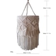 thumbnail image 4 of Lamp Shade Hanging Light Cover Modern Handwoven Chic Tassel Boho Light Shade Lampshade for Bedroom Dorm Room Home Office Restaurant（Bulb Not Included）, 4 of 5