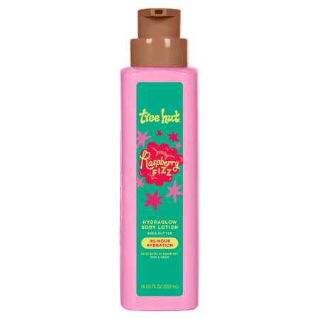 Tree Hut Raspberry Fizz Hydraglow Shea Butter Body Lotion, 18 fl oz