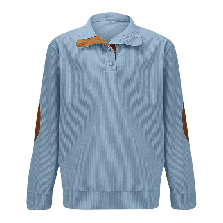 RYRJJ Long Sleeve Shirts for Men Quater Button Down Stand Collar