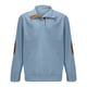 thumbnail image 3 of Blusa y camisa de cuello alto de manga larga para hombre, moda informal, color sólido, deportiva, cuello alto, botones, manga larga, sudadera, blusa, abrigo de poliéster para hombre, 3 of 4