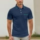 thumbnail image 2 of Camisa de manga corta entallada para hombre: con cuello, poliéster, primavera/verano, pantalones/pantalones cortos a juego, tallas S-XXL (busto 104-123 cm), 2 of 5