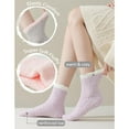 thumbnail image 6 of SMZ Fuzzy Socks Soft Cozy Fluffy Slipper Winter Warm Plush Socks Christmas Stocking Stuffers Gifts for Women, 6 of 8