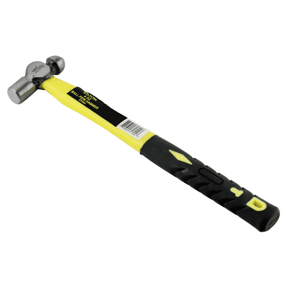 K-Tool 71704 4 oz. Ball Pein Hammer with Fiberglass Handle & Rubber Grip