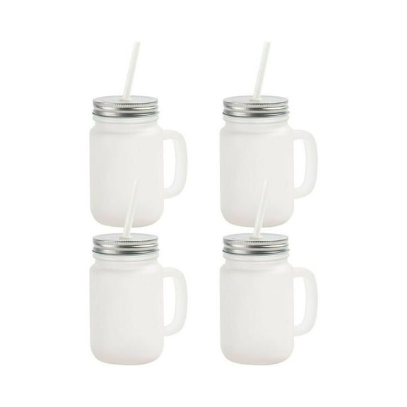 Craft Express Sublimation Printing Mason Jars - 12 oz, Pkg of 4