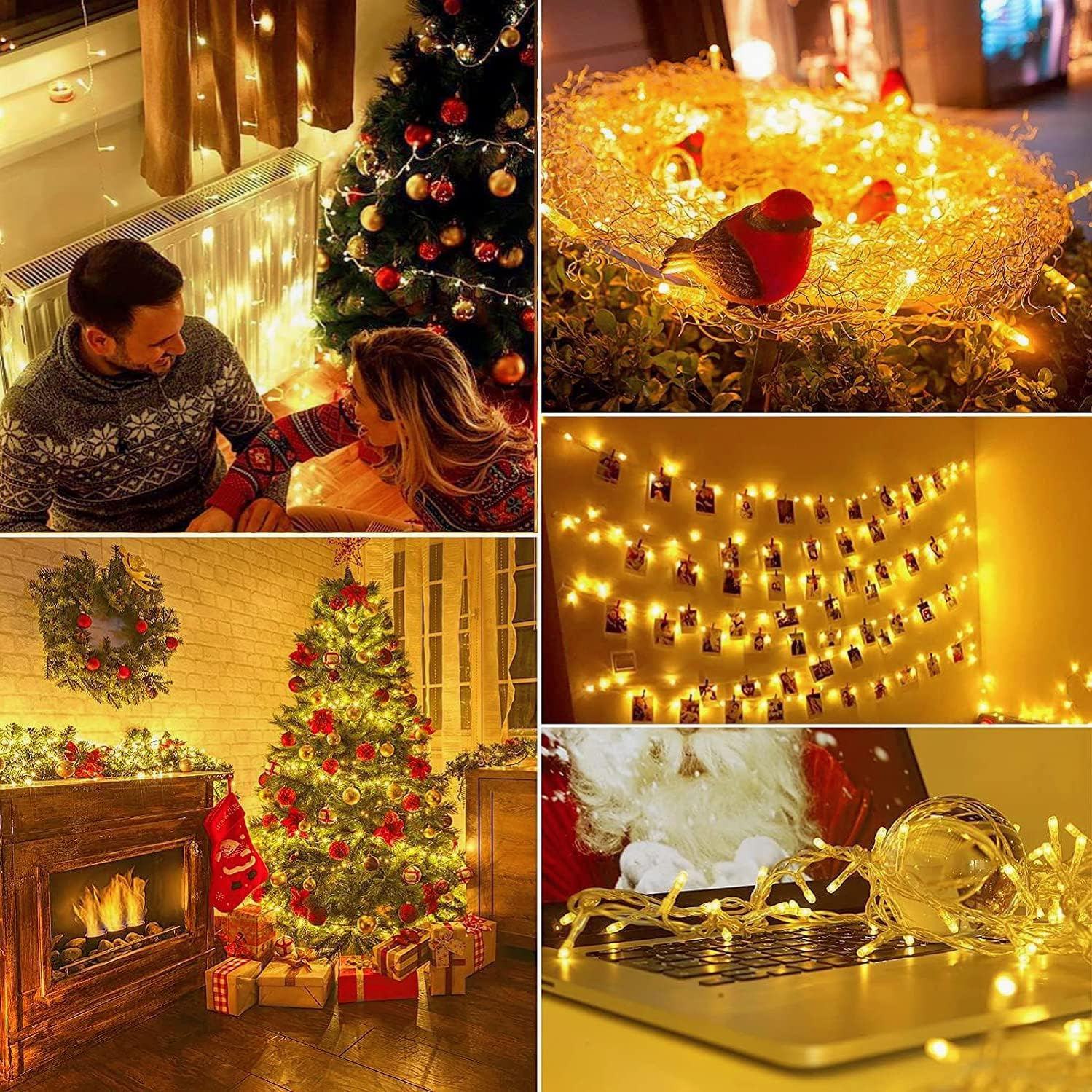 Fairy Lights Plug in Waterproof,272ft 800 LED String Lights Mains Powered,8 Modes Garden Fairy Lights for Outdoor/Indoor,Patio,Bedroom,Garden,Party,Christmas Decorations(Warm White)