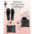 thumbnail image 2 of GUDGUDEE Women's Ballet Flat Shoes Foldable Portable Travel Roll Up Slippe, 2 of 6