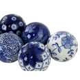 thumbnail image 2 of aspire home accents jacinda blue ceramic balls - set of 6, 2 of 2