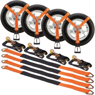 ratchet strap bike rack tire straps