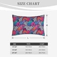 thumbnail image 4 of Pofeuu Tropical Leaves Print Polyester Microfiber Plush Pillowcases, Super Soft and Cozy Pillow Case Covers with Envelop Closure（Pillow core not included）-16"x24", 4 of 6