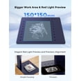 thumbnail image 5 of GWEIKE G2 Pro 30W Fiber Laser Engraver, 15000mm/s Fast Laser Engraver Machine with 3D & Deep Engraving, 150x150mm Working Area, Portable Laser Marking Machine for Jewelry, Metal, Leather, Dog Tags, 5 of 8