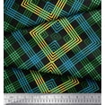 thumbnail image 2 of Soimoi Rayon Fabric Window Pane Check Print Fabric by Yard 42 Inch Wide, 2 of 3