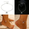 thumbnail image 2 of AYYUFE Women Elephant Pendant Anklet Ankle Bracelet Beach Sandals Barefoot, 2 of 7