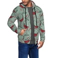 thumbnail image 3 of Zip Up Hoodies for Men - Wine Glass Printing Long Sleeve Comfrt Men'S Fashion Hoodies & Sweatshirts, Jackets for Men Hoodies Pullover Clothing Clothes with Pouch, 3 of 5