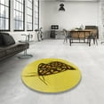 thumbnail image 4 of Ahgly Company Machine Washable Indoor Rectangle Transitional Golden Yellow Area Rugs, 5' x 8', 4 of 7