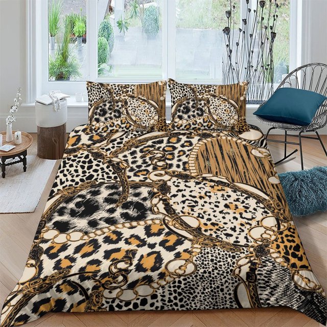 2/3pcs Home Bedclothes 3D Luxury Pattern Printed Comforter Cover Set Bedspreads for Adult,Queen (90"x90")