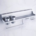 thumbnail image 2 of CNKOO Aluminum Kitchen Storage Rack Pantry Pan Pot Organizer Cookware Holder Hooks Spice Dinnerware Wall Shelf 50Cm, 2 of 6