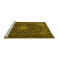thumbnail image 2 of Ahgly Company Machine Washable Indoor Square Persian Yellow Traditional Area Rugs, 6' Square, 2 of 4