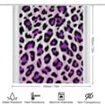 thumbnail image 2 of Colorful Leopard Print 4Pcs Shower Curtain Set Shower Curtain Set with Carpet Bath Mat, 2 of 7