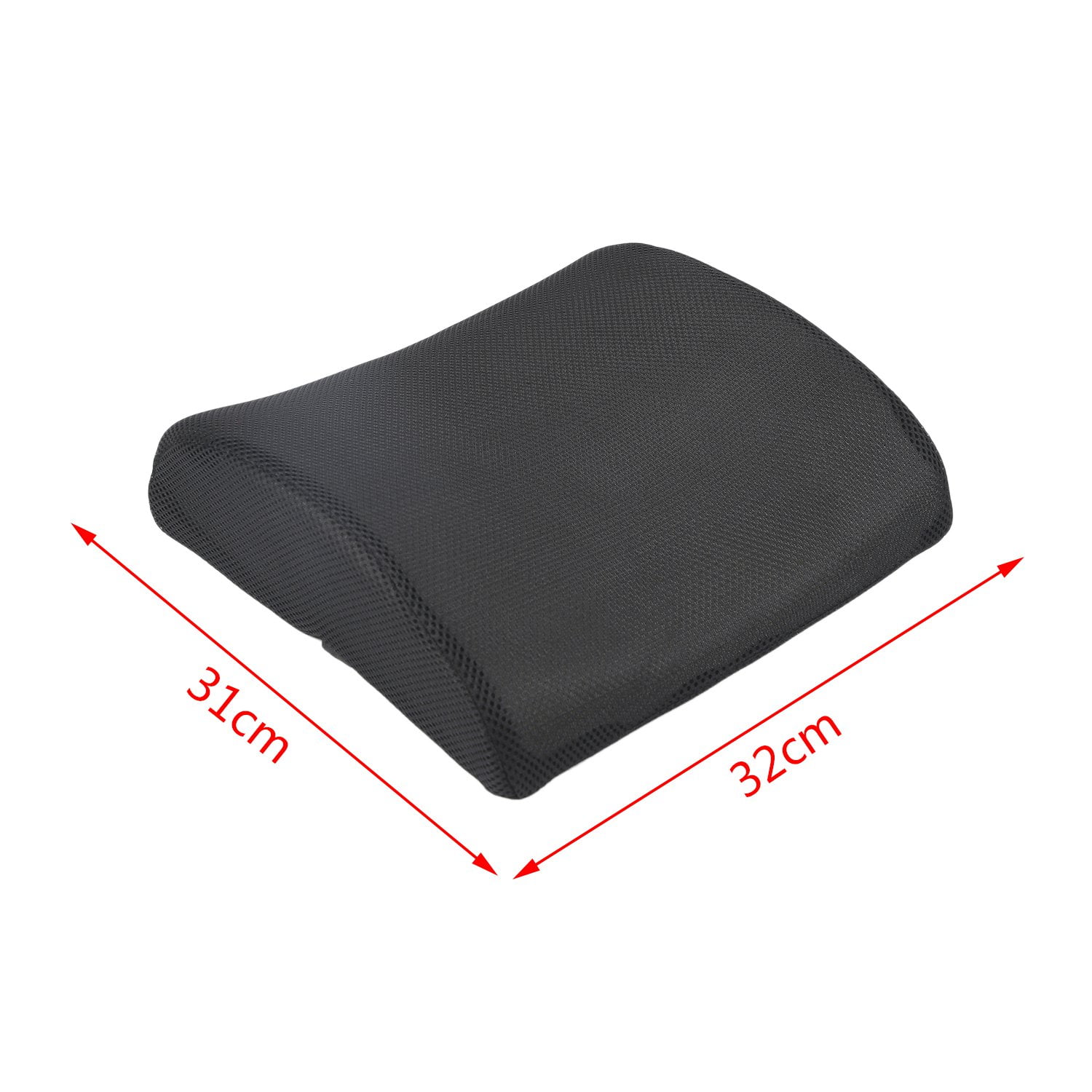 Master Caster Deluxe Seat/Back Cushion W/memory Foam, Black (MAS91061)
