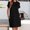 Black, variant on ZZwxWA Womens Summer Dresses Fashion 2025 Short Sleeve Spring Mini Dress Crewneck Solid Casual Beach Vacation Dresses