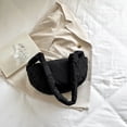 thumbnail image 4 of Bolso de mano de nube para mujer, Bolso de media luna con correa con nudo, Bolso casuales de gran capacidad de nailon, 4 of 8